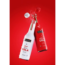 Tuscanini Italian Diet Cola Soda 9.3oz (6 Pack) Naturally Caffeine Free, Aspartame Free, Elegant Glass Bottle, Great Tasting, No Preservatives