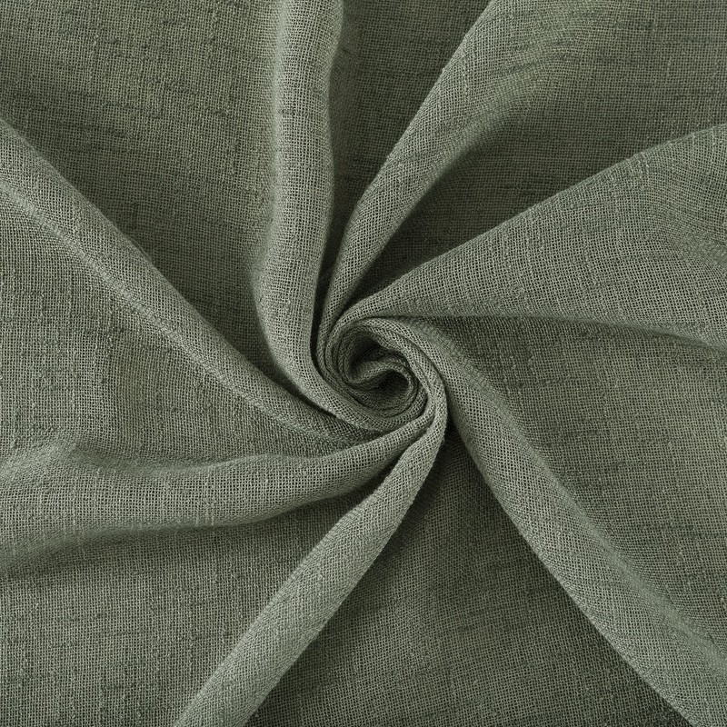 Archaeo Burlap Weave Linen Blend Tab Top Curtain, 50" x