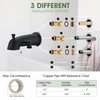 All Metal Tub Spout with Diverter for Hand Held Shower,