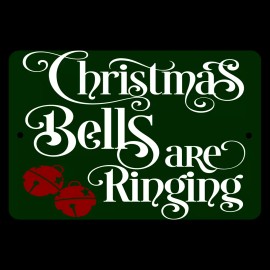 4yougifts Festive Bells on Green: Christmas Cheer Sign