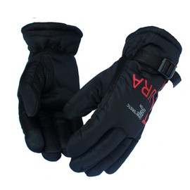 Alexvyan -20℉ Snow and Windproof Thermal Soft Warm Winter Gloves (Fur/Fleece Inside) for Riding, Protective Warm Hand Riding Cycling, Byke, Bike, Scooty,Motorcycle for Men & Boy,Male (Red)