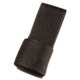 HWC Police Security Black Nylon Universal C&D Cell Flashlight Holder Ring Case for Duty Belts