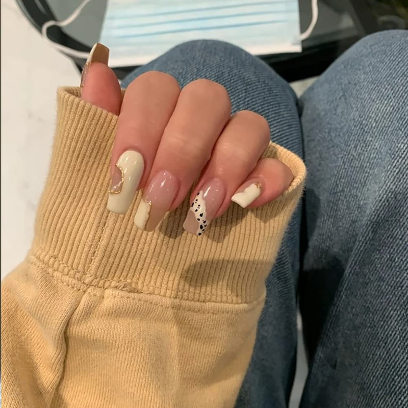 24 Pcs Elegant Nail Tips Ballet Nail False Nail Make