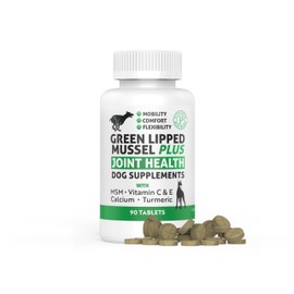 Plantonin Green Lipped Mussel for Dogs – 1325mg High Strength Hip & Joint Supplement for Dogs with Omega-3 – Supports Dog Joint Health, Mobility & Vitality – 90 Dog Joint Supplements Tablets