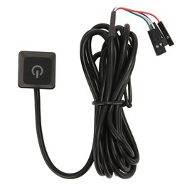 PC Power Button Extension External Flexibility PC Power Switch Power Supply Control Adapter Cable Computer Host Button 1.65meter/5.4ft
