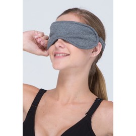 Cottonique Hypoallergenic Sleep Eye Mask Made from 100% Organic Cotton (Melange Grey, Free Size)