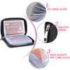 Easyoulife Genuine Leather Credit Card Holder Zipper Wallet With 26