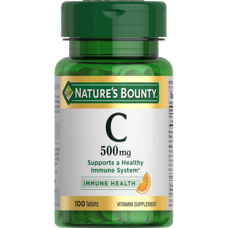 Vitamina C Nature's Bouty, 500 mg, 100 cápsulas, sabor Imp