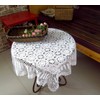 Lelefly Cotton Handmade Crochet lace Table Runners Square Tablecloth Doilies