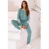 PRETTYGARDEN Women's 2025 Fall Two Piece Outfit Long Sleeve Crewneck