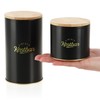com-four® 2 Piece Storage Container Set with Bamboo Lids -