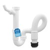 kör4u Flexible Pipe Odour Trap, Plastic, 1.5 inch x 40