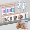 Self Adhesive Wrap Cohesive Wrap Bandages 6 Count 3" x