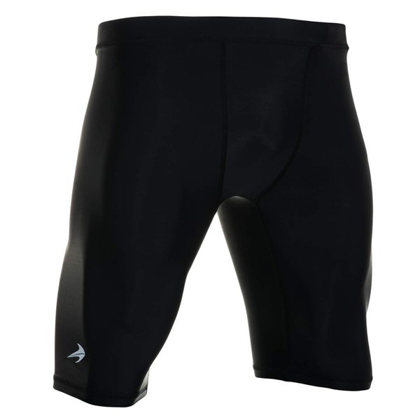 CompressionZ Men’s Compression Shorts - Athletic Running & Sports Underwear (Black, XL)