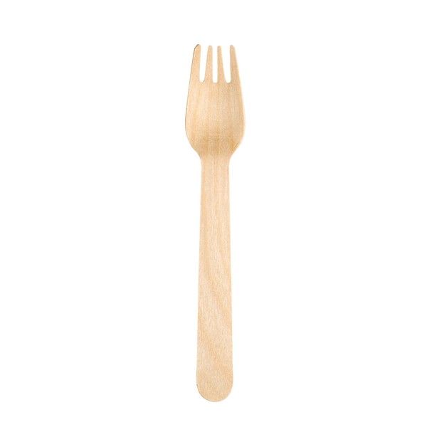 Birchware Classic 6.5" - Compostable Wooden Forks, Biodegradable Party Supplies for Any Graduation, Luau, Fiesta, Tea Party, and More, Craft Supplies for Kids and Adults - (2500 Forks)