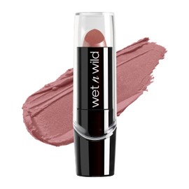 wet n wild Silk Finish Lipstick, Hydrating Rich Buildable Lip Color, Formulated with Vitamins A,E, & Macadamia for Ultimate Hydration, Cruelty-Free & Vegan - Dark Pink Frost