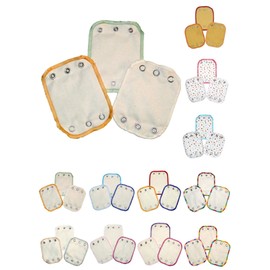 Body Extensions Set of 3 – Material: Organic Cotton – Colour/Pattern: Natural, Green/Yellow/Natural