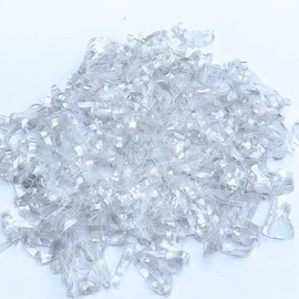 1000 Count Medium Size Transparent Hair Ties, Clear Pony Tails Hair Ties - Clear Rubber Bands and Clear Hair Ties for Women and Girls - Ideal for Hair Styling, Includes Convenient Organizer Jar