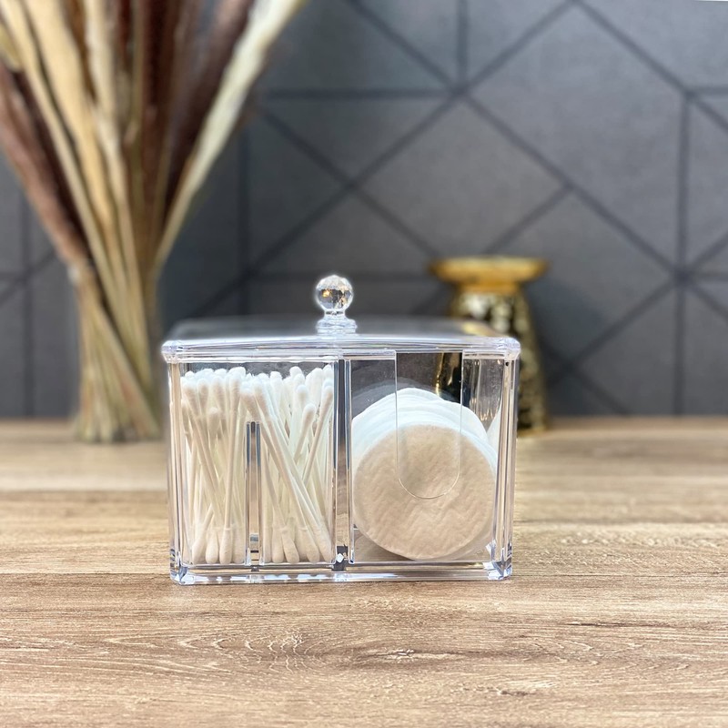 Masters & Burrell Makeup Organiser Cotton Pads Holder Cosmetics Makeup