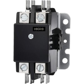 Migro Dp Contactor 2 Pole 40 Amp 24V Coil HVAC 50A 40A 30A AC Motor Air Conditioner UL