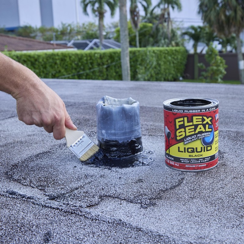 Flex Seal Liquid, Rubber Coating Sealant, Waterproof, Flexible, Breathable, and