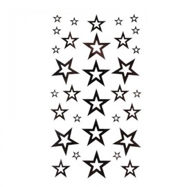 SPESTYLE waterproof non-toxic temporary tattoo stickerstemp tattoos fashion sexy black five-pointed star totem