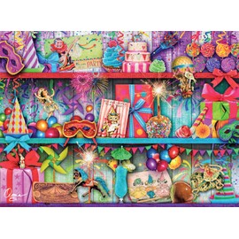 Buffalo Games - Aimee Stewart - Pretty Party - 1000 Piece Jigsaw Puzzle for Adults Challenging Puzzle Perfect for Game Nights - Finished Puzzle Size is 26.75 x 19.75