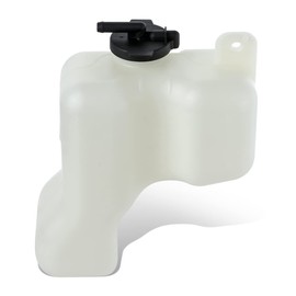 Auto Dynasty TO3014106 Factory Style Car Coolant Reservoir Overflow Bottle Tank with Cap Compatible with Toyota Rav4 1996-2000, Bare White