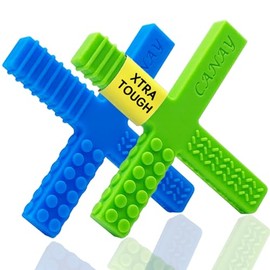 Xtra Tough - Juguetes sensoriales para masticar para niños, niños y niñas, diseñados para autismo, dentición, masticación, TDAH, SPD, necesidades motoras orales - para masticadores moderados y