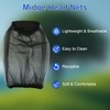 4 Pcs Midge Head Net with Drawstring Bag, Nylon Mosquito