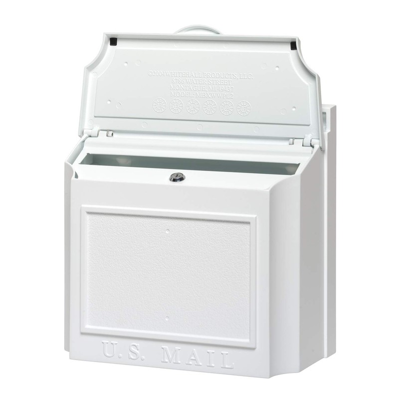 Whitehall Products 16139 Wall Mailbox, White