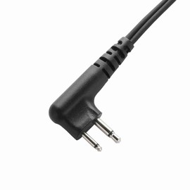 Yolipar 2-Pin 2-Wire Earpiece Surveillance Kit Compatible with Motorola Radio CLS1410 CLS1110 CP200 GP300 GP2000 Walkie Talkie Radio with Big PTT Mic Tansparent Acoustic Tube Headset