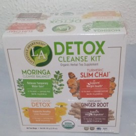 LA Lifestyle Awareness Detox Cleanse Kit, Organic Herbal Tea Supplement, 40 Tea Bag