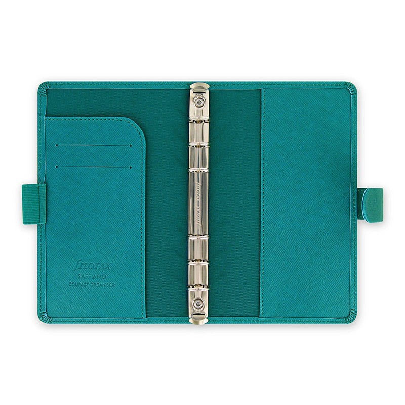 Filofax Saffiano Compact Organiser - Aquamarine
