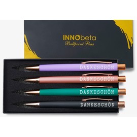 INNObeta Thank You Ballpoint Pen Gifts Appreciation Ballpoint Pen Set with 4 for Women Employee Colleague Therapist Friends - Thank You