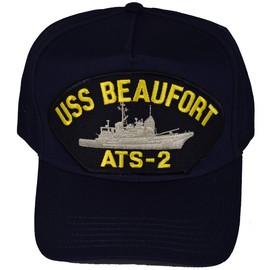 EC USS Beaufort ATS-2 Ship HAT - Navy Blue - Veteran Owned Business