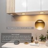 Under Cabinet Lighting Smart Puck Lights Wired Compatible with Alexa,Google