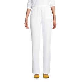 Lands' End Women s Sport Knit Pants White Regular Medium