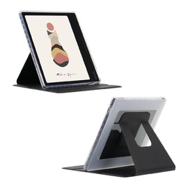 PU Case Compatible with Fro 7'' for Onyx Boox Tablet Go 7 Color/ Leaf2/Leaf3/Leaf3 C/Page/Galileo e-Reader Case Horizontal and Vertical Support for Sleep and Wake-up (Black)