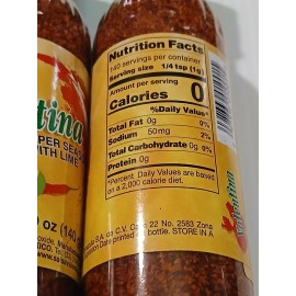 VALENTINA CHILLI PEPPER SEASONING  WHIT LIME 4.9 OZ EACH.  SET OF  2