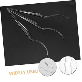 BIUDECO 6pcs Acrylic Eyelash Holder False Eyelash Applicator Tool Portable Display Stick