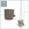 Yamazen Y-S PP-PCS-P-WH Planter Cover, House Plants, Can Store No.