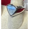 Natural Creations Men’s Sterling Silver Ring Size 9 Rainbow Moonstone