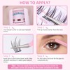 Lash Clusters DIY Eyelash Extensions 120 PCS Individual Cluster Lashes