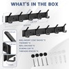 evory Coat Rack Wall Mounted,5 Coat Hooks for Hanging Coats,Metal
