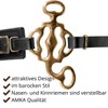 AMKA Hackamore Baroque with 3 Rings Noseband Leather Black Suits