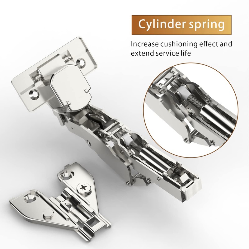 Furniware 4 Pack 2 Pair 165 Degree Lazy Susan Hinges