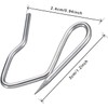 120 Pack Drapery Hooks Pins for Curtains 3 x 2.4