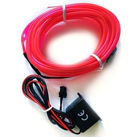 1 Metre Ambient Lighting Interior Lighting Inverter/Adapter Light Strips Strip EL Band Light Pink hallenwerk