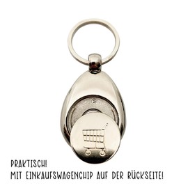 huuraa Keyring Crete in Love Gift Pendant Shopping Trolley Token Crete Gift Idea, metal, Unit size